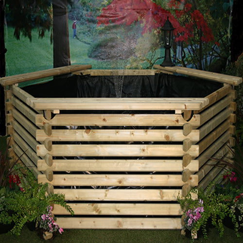 Norlog 400 Gallon Hexagonal Raised Pond