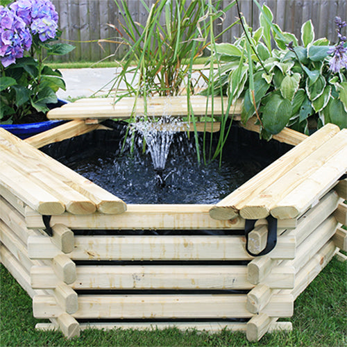 Norlog 50 Gallon Hexagonal Raised Pond