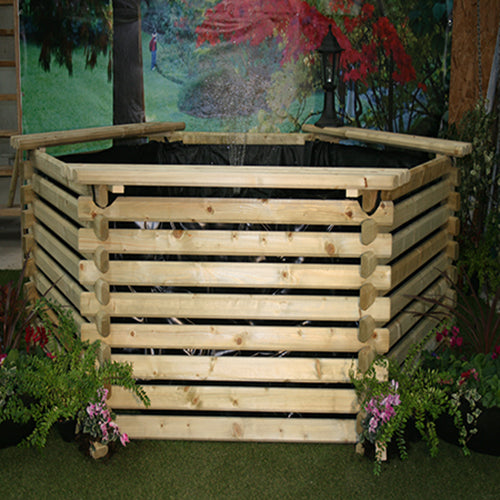 Norlog 600 Gallon Hexagonal Raised Pond with Sump