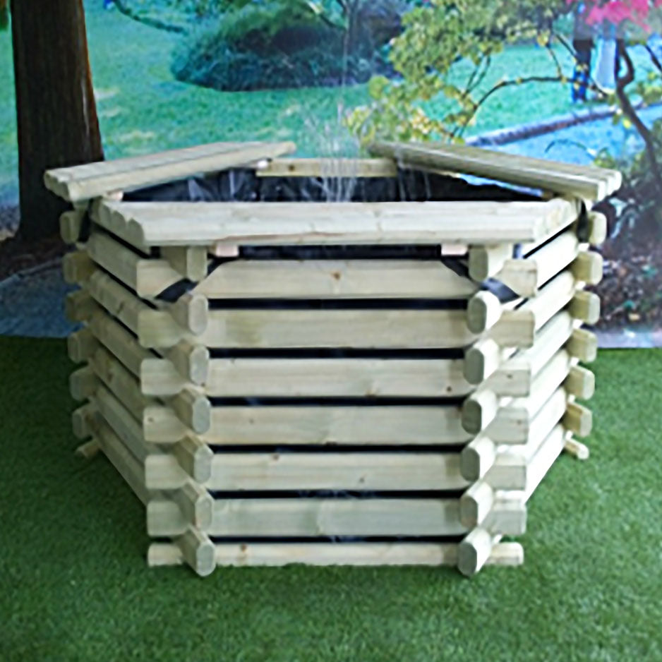 Norlog 75 Gallon Hexagonal Raised Pond