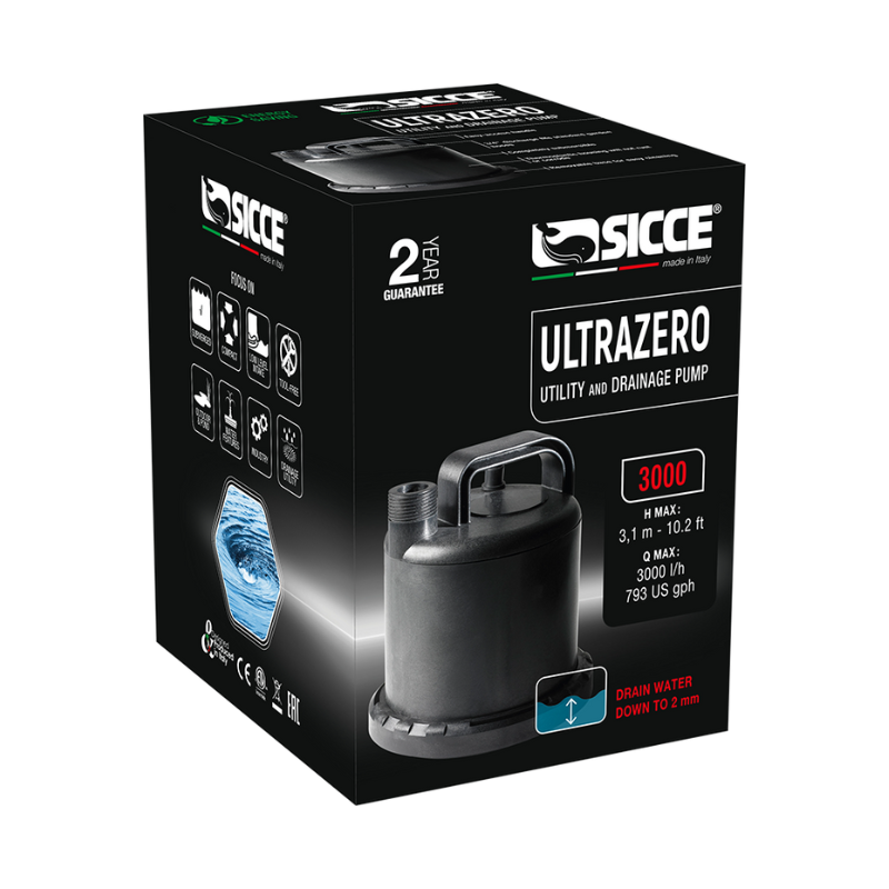 Sicce Ultra Zero Pump Aqualiners Direct