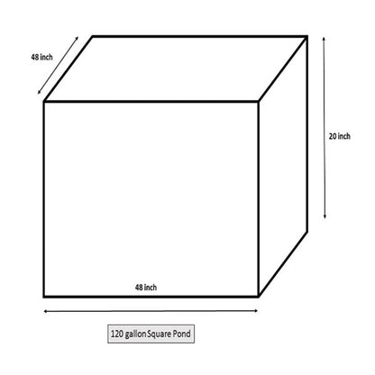 Norlog 120 Gallon Square Raised Pond