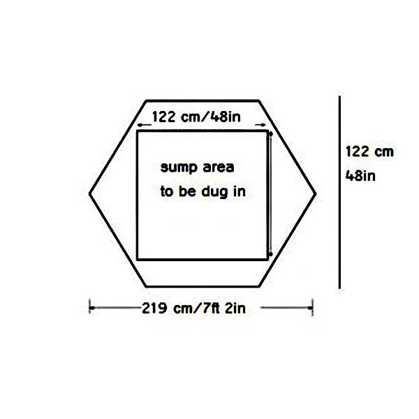 Norlog 600 Gallon Hexagonal Raised Pond with Sump