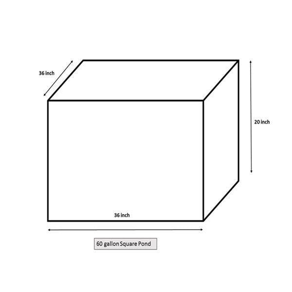 Norlog 60 Gallon Square Raised Pond