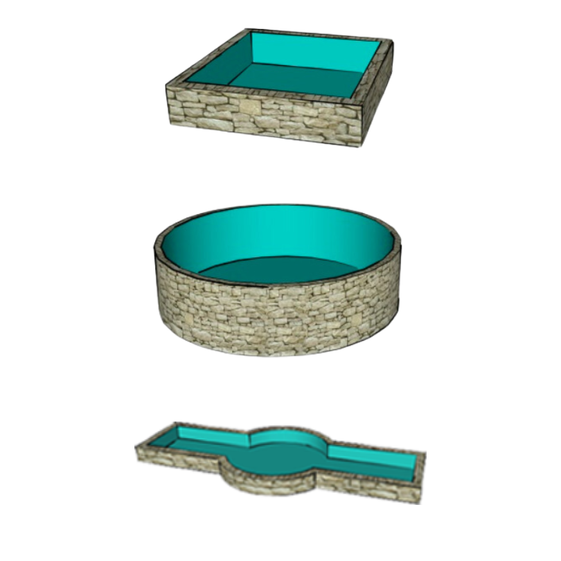 Box Welded Pond Liners Box Pond Liner Box Weld Liner for Koi