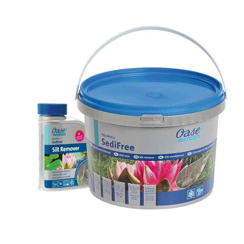 OASE AquaActiv SediFree Anti-Vase 500ml | Traitement Bassin - Décomposition Boue & Algues | 10 000L