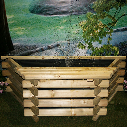 Norlog 25 Gallon Flat Back Raised Pond