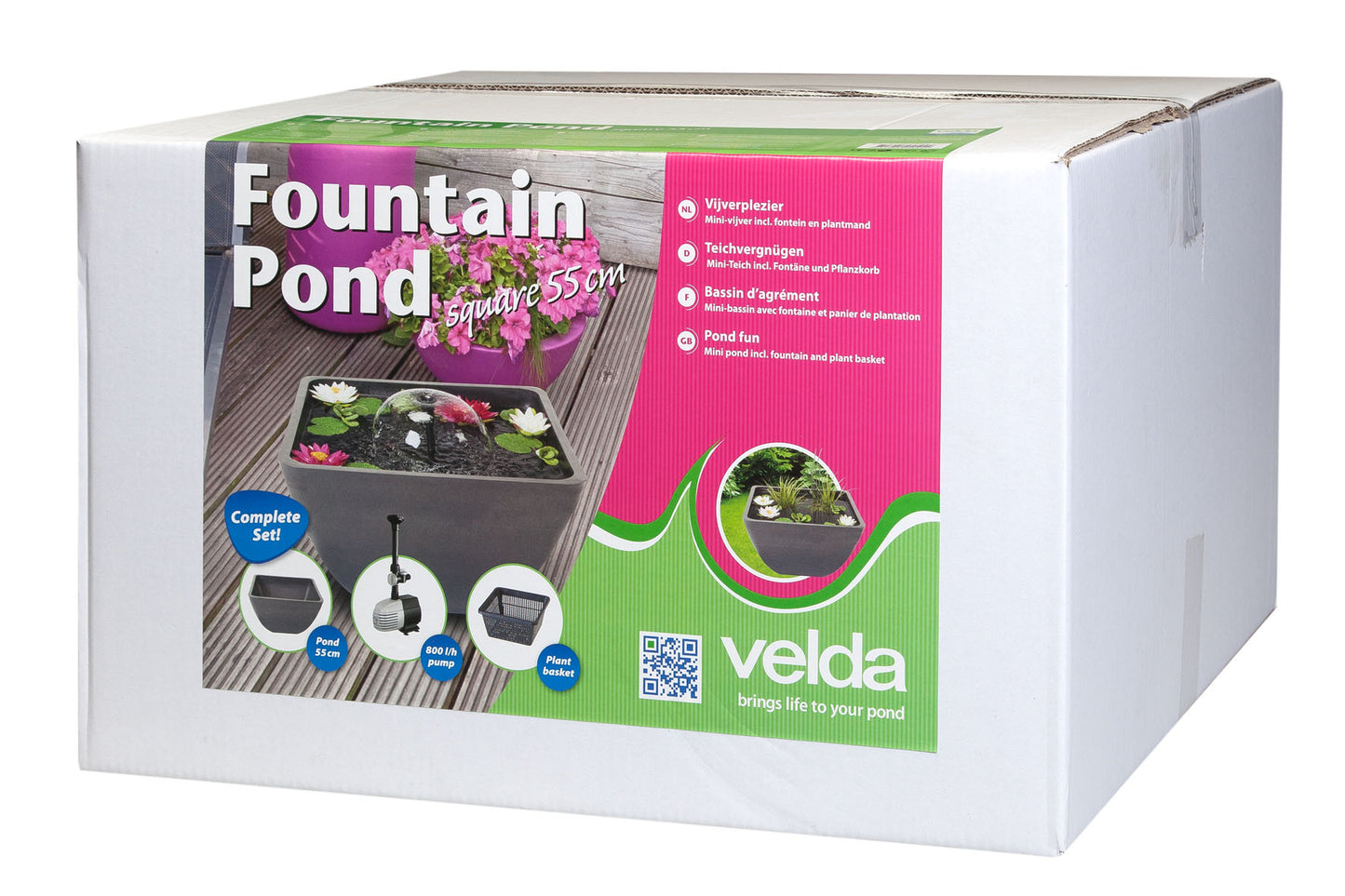 Velda Square Fountain Pond Small